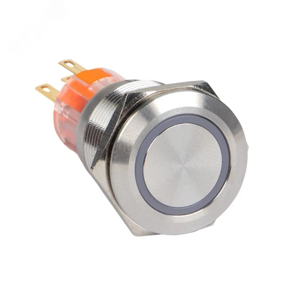 Кнопка S-Pro 67 19мм с фиксации,с красной подсвет. 24В s-pro 67-212