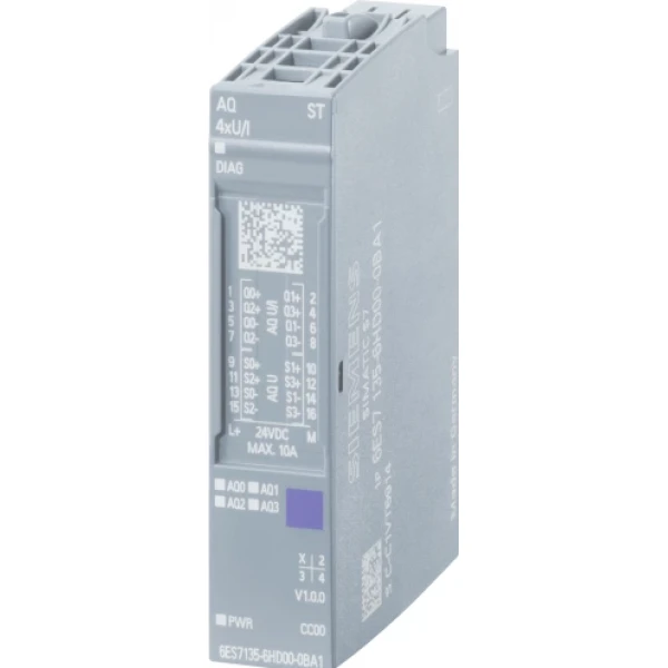 Модуль аналогового вывода SIMATIC ET 200SP 6ES7135-6HD00-0BA1