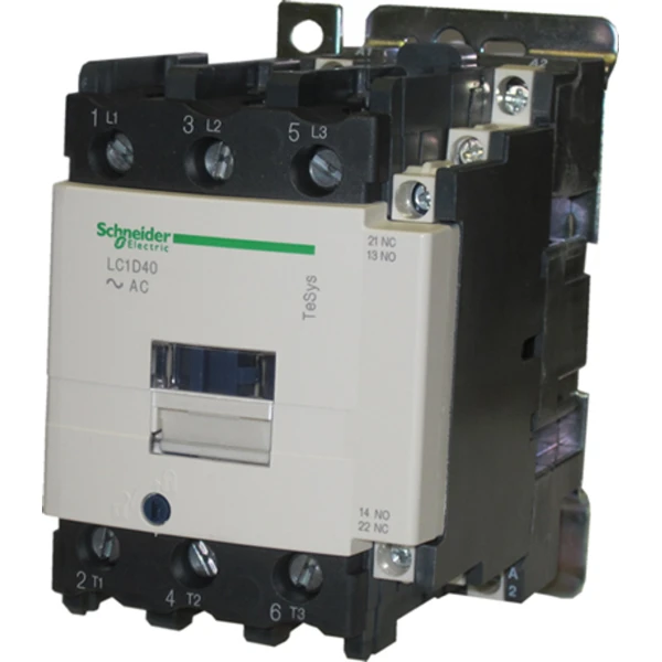 Контактор Schneider Electric LC1D40P7, 3Р, 40 А, катушка 230 В AC, 1НО + 1НЗ, серия TeSys D