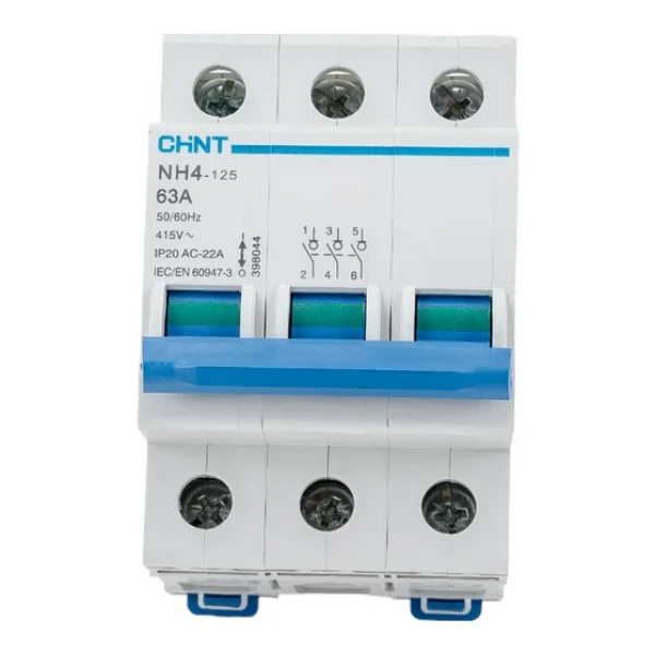 Выключатель нагрузки 3п 63А NH4 (R) CHINT 398044