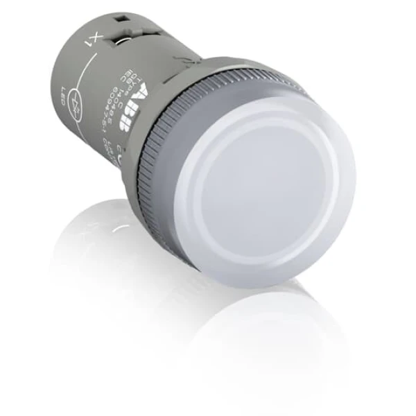 Лампа-индикатор CL2-502С белая 24В AC 1SFA619403R5028