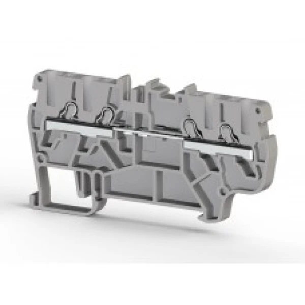 Клеммник пруж.быстрозажимной (Push in)4х выводной,2,5мм.кв. (красный) PYK 2.5C, для подключения проводников 307384