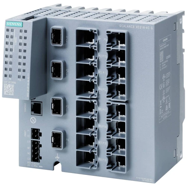 Коммутатор промышленный SCALANCE XC216-4C, 16×100Mbit/s, 4xGbit/s, управляемый 6GK5216-4GS00-2AC2
