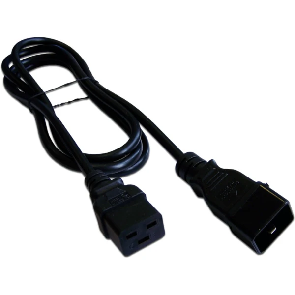 Кабель питания Lanmaster LAN-PP19/20-5.0-BK, C19–C20, 3×1,5 мм², 220–250 В, 16 А, 5 м, чёрный