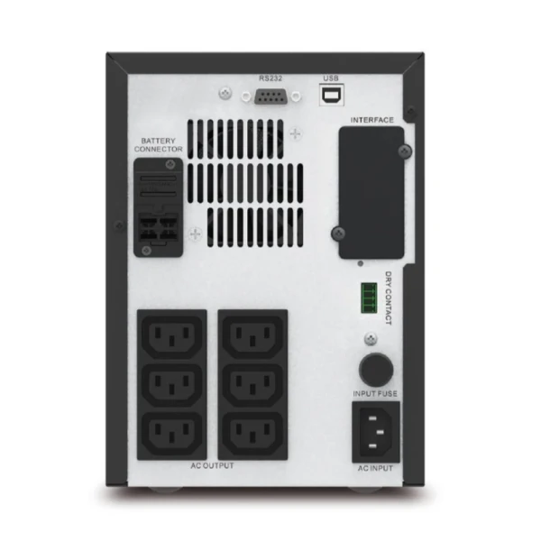 Источник бесперебойного питания APC Easy UPS SMV750CAI, 750 VA / 525 W, line-interactive, 230 В, 6× IEC C13, LCD