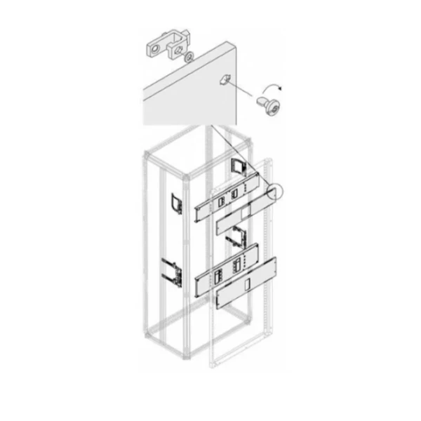 Комплект ABB XT2 3/4P PLUG с поворотной рукояткой, горизонтальный, W=600 мм, PHCX2427 (1STQ007786A0000)