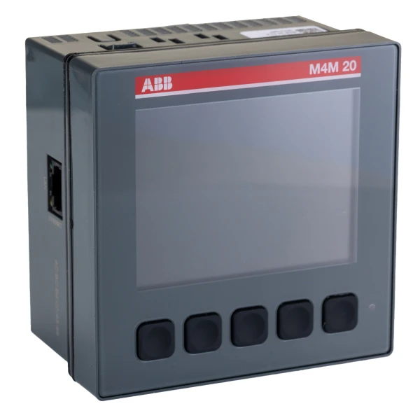 Универсальный цифровой измерительный прибор ABB M4M 20 Ethernet 2CSG204471R4051, сетевой анализатор 96×96 мм, Modbus TCP/IP, Bluetooth, 2 цифровых выхода