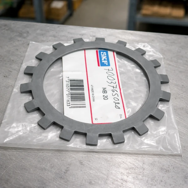 Стопорная шайба SKF MB 20 (сталь), для стопорной гайки KM20, d=100 мм, 100×142×1,75 мм, (EAN 7316577011633)