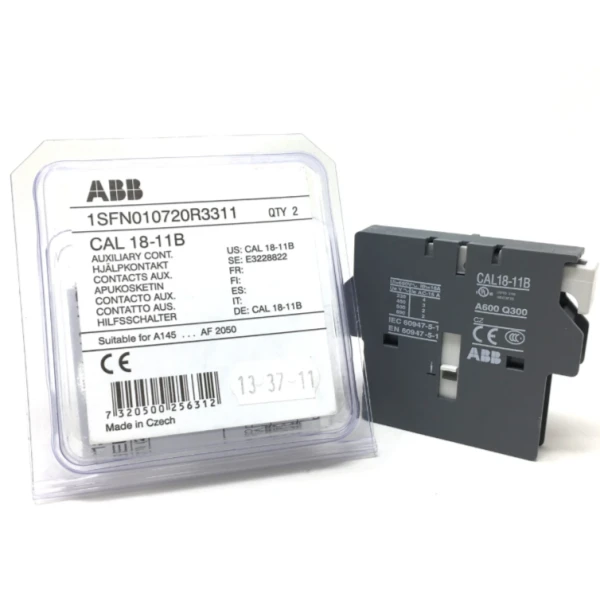 Контактный блок боковой ABB CAL18-11B 1НО+1НЗ для контакторов AF95–AF1650 1SFN010720R3311