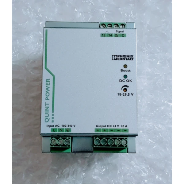 Импульсный источник питания Phoenix Contact QUINT-PS/1AC/24DC/20, 24 В DC 20 А, 480 Вт, серия QUINT POWER (арт. 2866776)