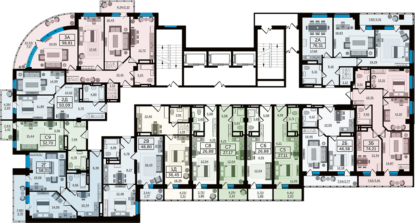 Новороссийск домокомплекты планировка