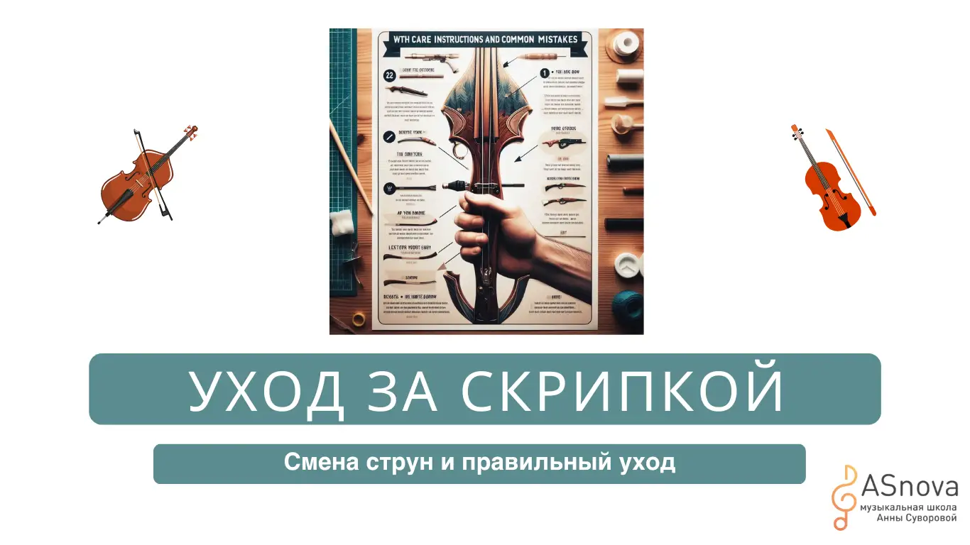 "Как настроить скрипку: Эффективные техники намотки струн от музыкального эксперта"