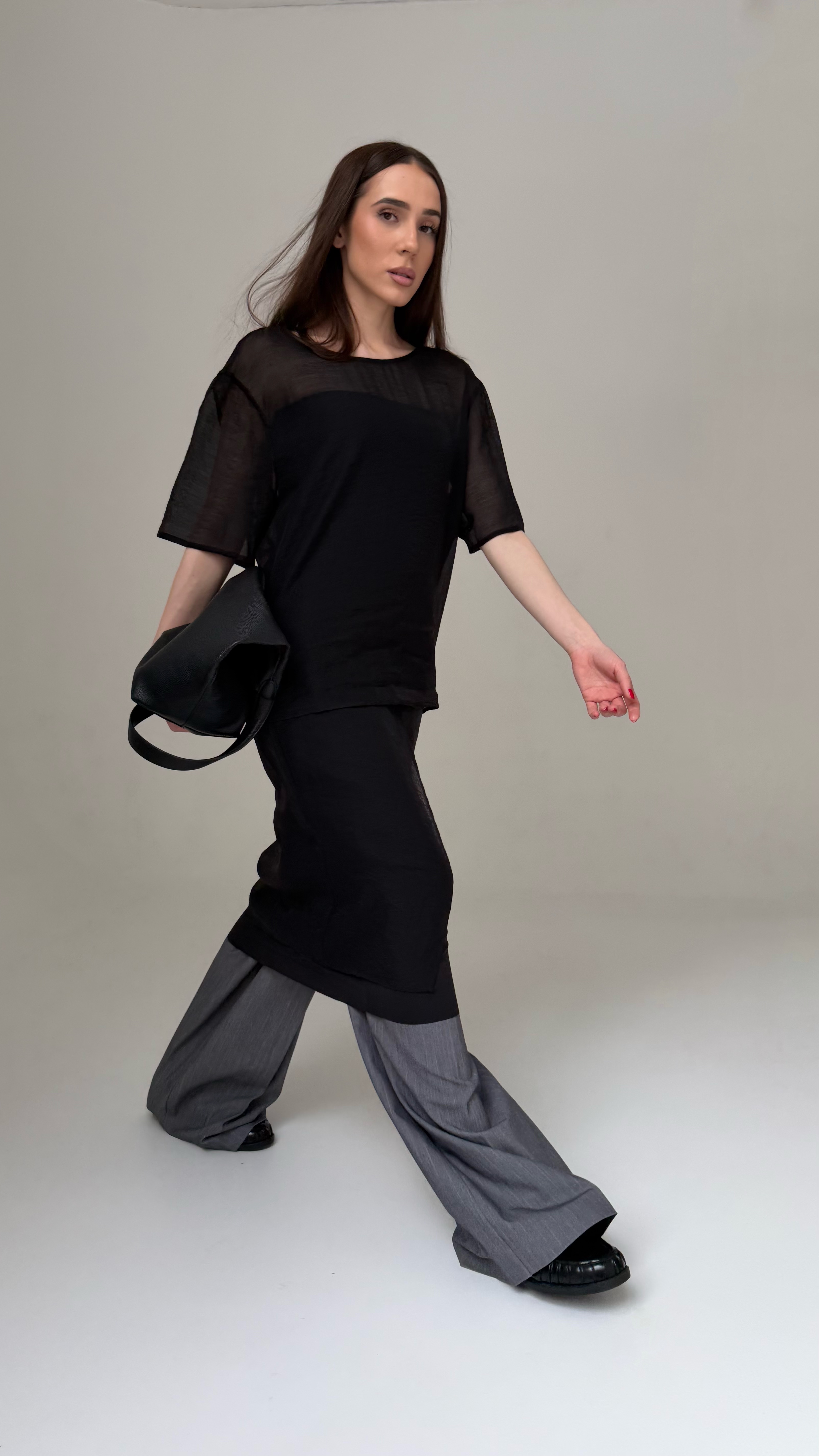 Юбка с бумажным шифоном - фото 3