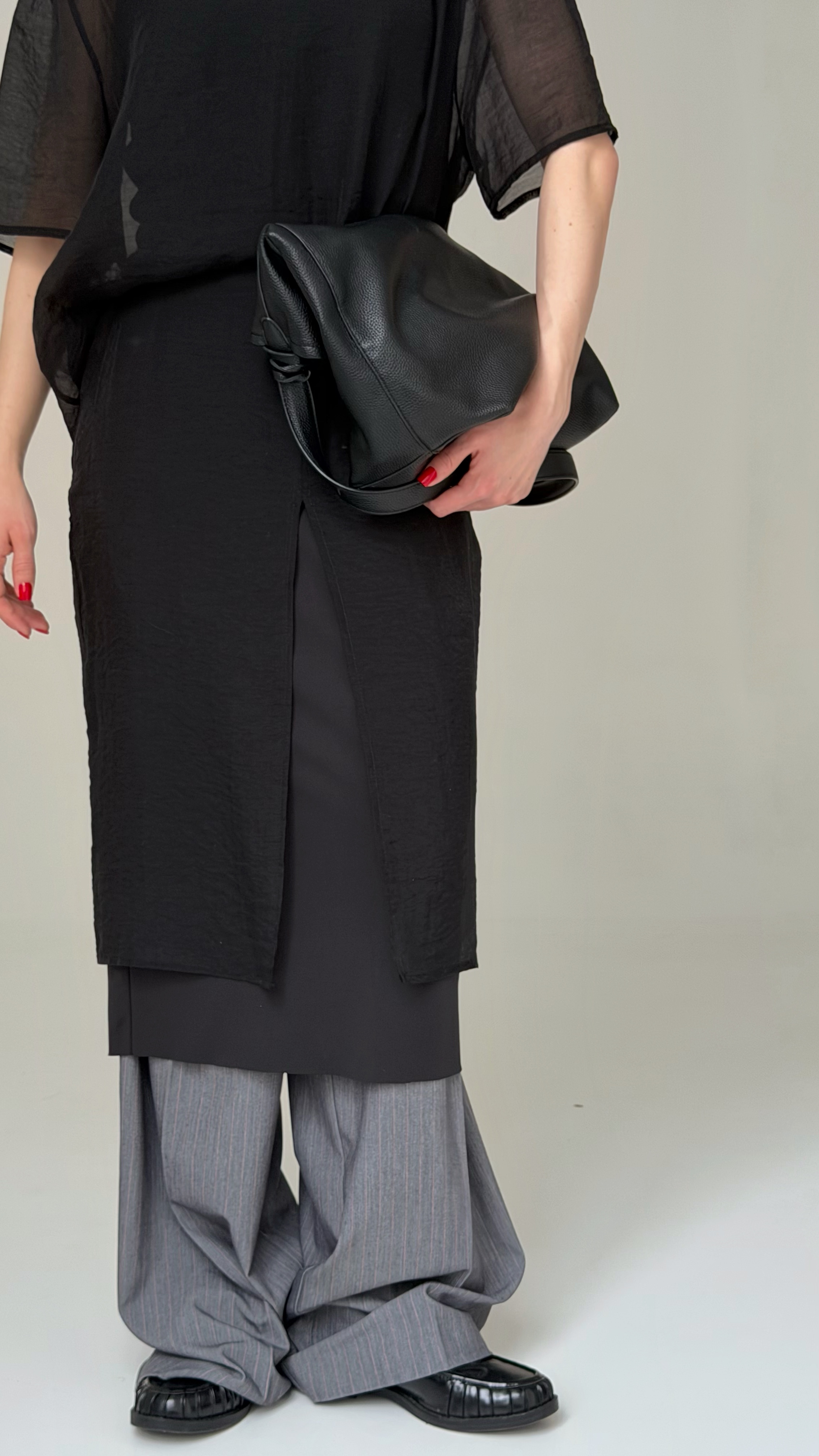 Юбка с бумажным шифоном - фото 6