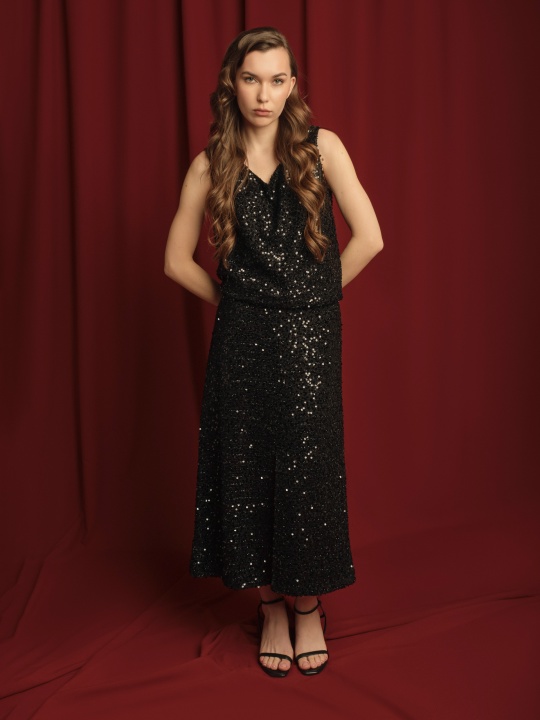 Юбка пайетки - фото 3