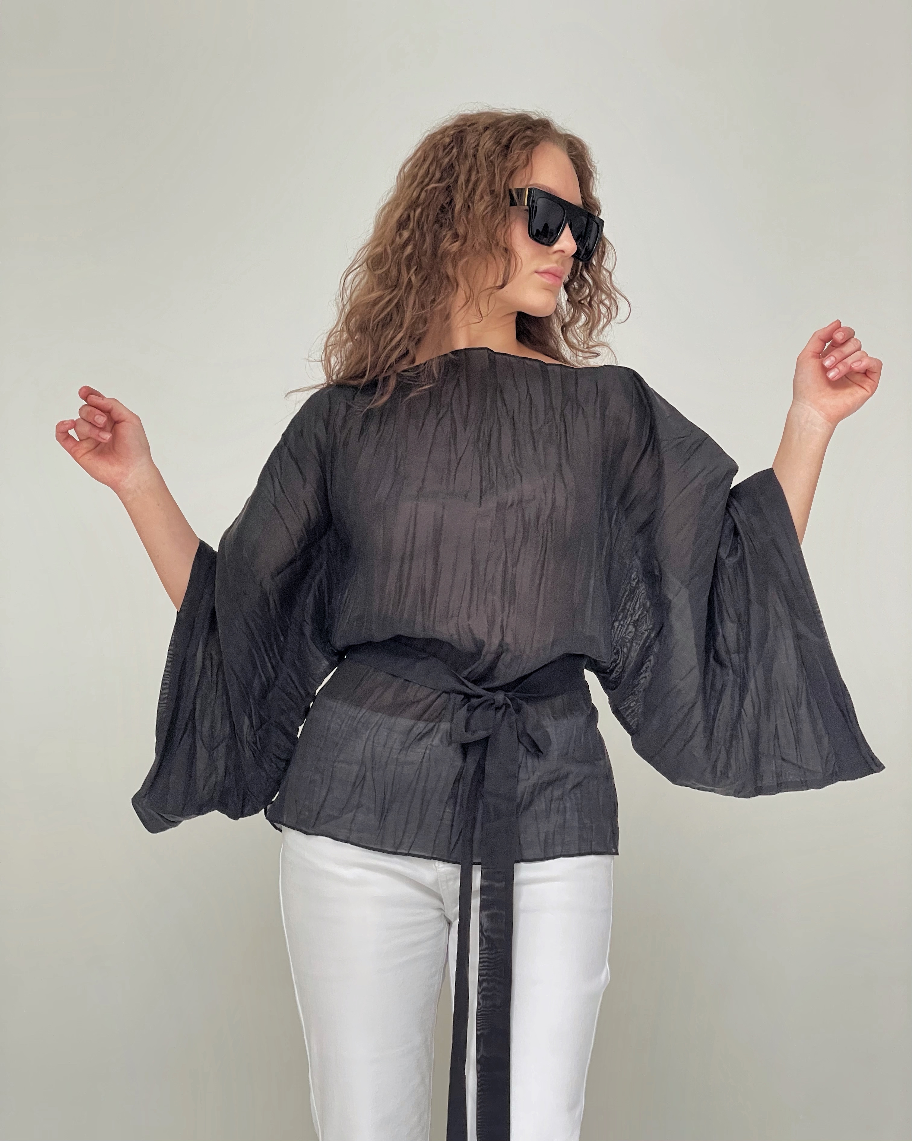 Блуза кимоно лиоцелл - фото 4