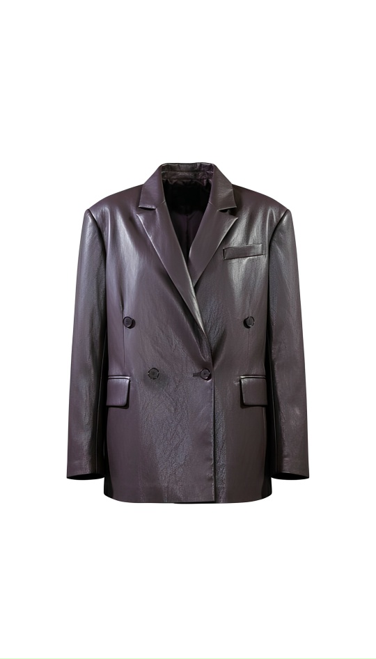 Жакет кожаный - фото 4