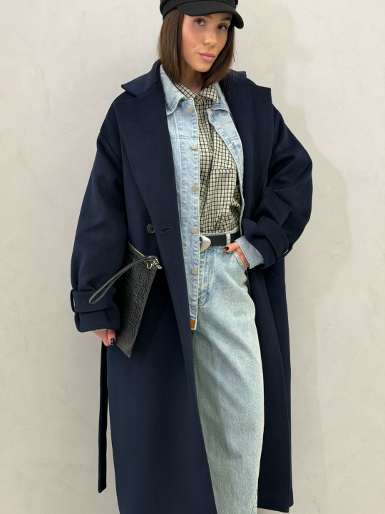 Пальто двубортное - фото 2