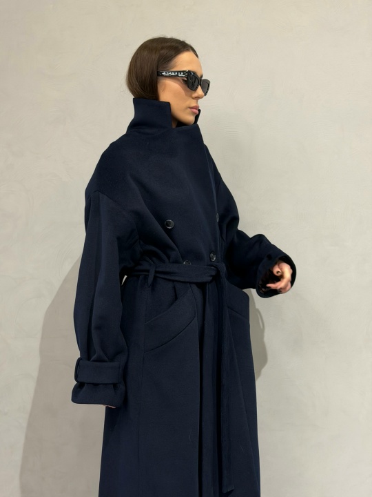 Пальто двубортное - фото 3