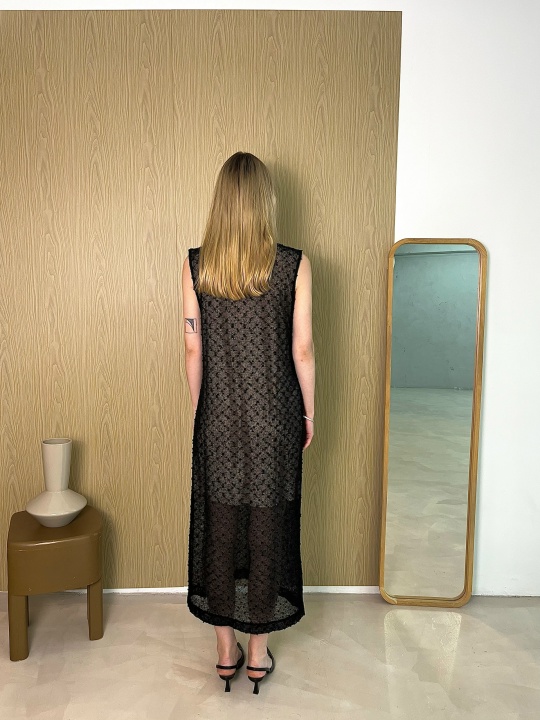 Платье труба ажур мушка - фото 3