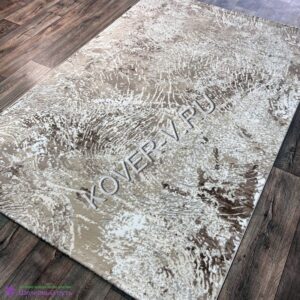 Купить прямоугольный турецкий ковер Velvet 10166a beige beige из микрофибры и акрила с доставкой со склада