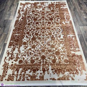 Купить турецкий ковер VALENCIA 6793B CREAM-TERRA из хлопка и тенселя с абстрактным рисунком со склада с доставкой по городам РФ