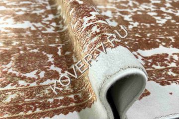 Купить турецкий ковер VALENCIA 6793B CREAM-TERRA из хлопка и тенселя с абстрактным рисунком со склада в Волгограде