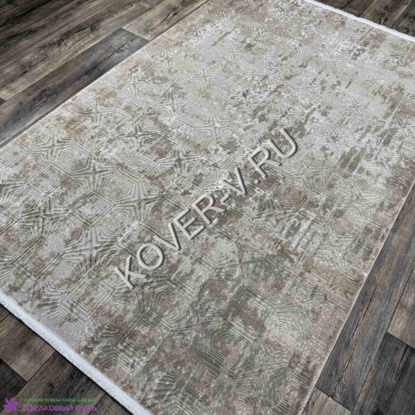 Купить прямоугольный турецкий ковер VALENCIA 8508A CREAM-BEIGE из хлопка и тенселя с абстрактным рисунком со склада с доставкой по городам РФ