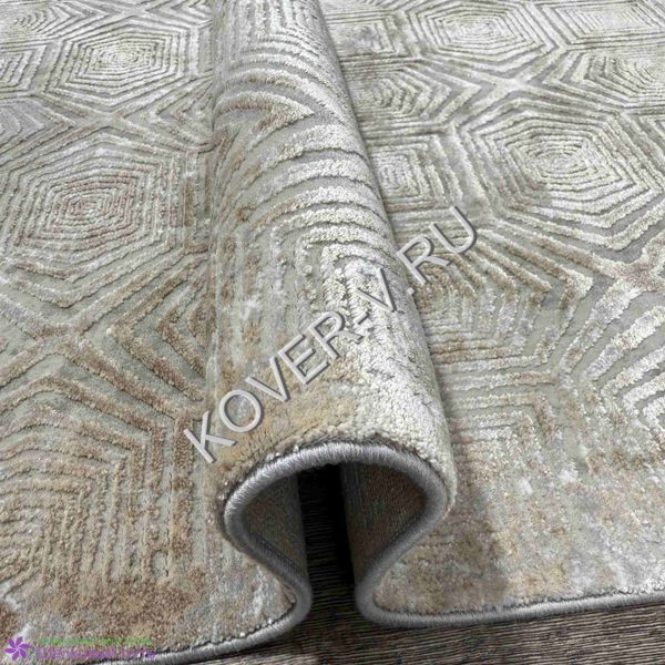 Купить турецкий ковер VALENCIA 8508A CREAM-BEIGE из хлопка и тенселя с абстрактным рисунком со склада в Волгограде