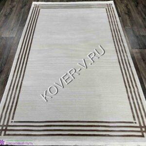 Купить турецкий ковер VALENCIA 8516A BEIGE_CREAM из хлопка и тенселя с абстрактным рисунком со склада с доставкой по городам РФ