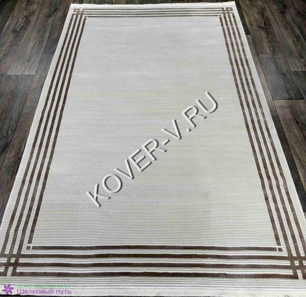 Купить турецкий ковер VALENCIA 8516A BEIGE_CREAM из хлопка и тенселя с абстрактным рисунком со склада с доставкой по городам РФ