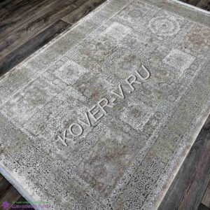 Купить прямоугольный турецкий ковер VALENCIA 8522A BEIGE-GREYиз хлопка и тенселя с абстрактным рисунком со склада с доставкой по городам РФ