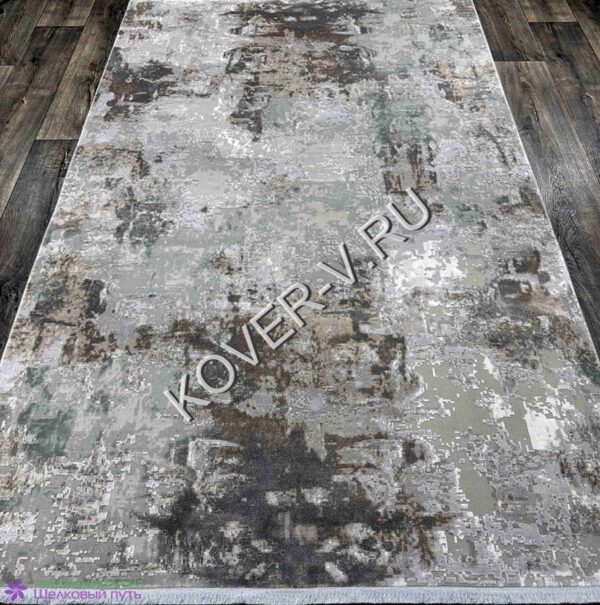 Купить турецкий ковер VALENCIA 8523A CREAM-BEIGE из хлопка и тенселя с абстрактным рисунком со склада с доставкой по городам РФ