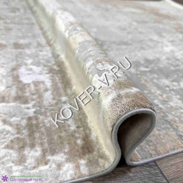Купить турецкий ковер VALENCIA 8526A CREAM-BEIGE из хлопка и тенселя с абстрактным рисунком со склада в Волгограде по привлекательной цене