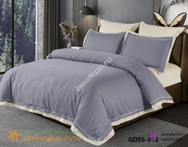 Купить премиальный комплект постельного белья из однотонного мако-сатина GDSS-012 производства Китай