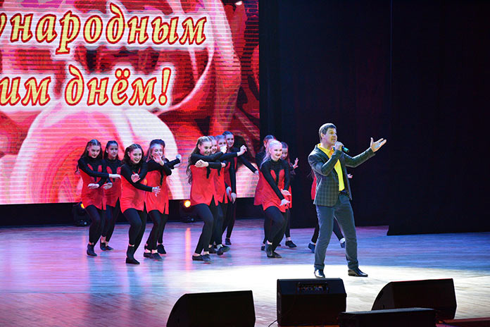 8 марта 2021, торжественное собрание в ЦДК г. Белово