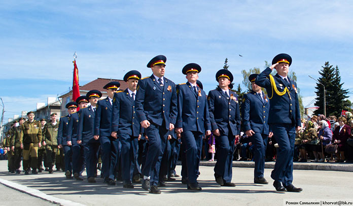Праздничный парад, День Победы в Белово, 9 мая 2019 г