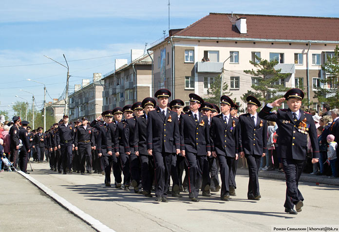 Праздничный парад, День Победы в Белово, 9 мая 2019 г