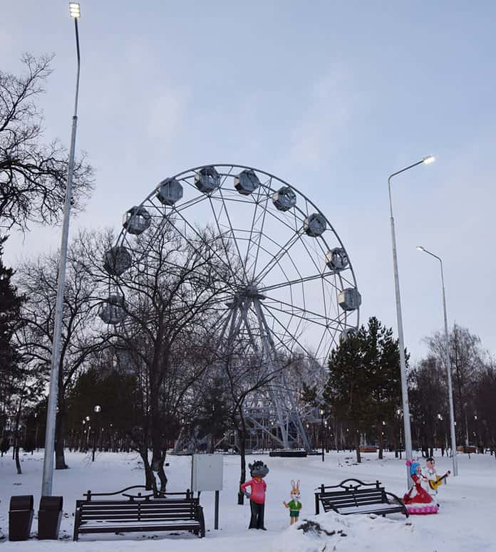 Белово, центральный парк, завершение реконструкции