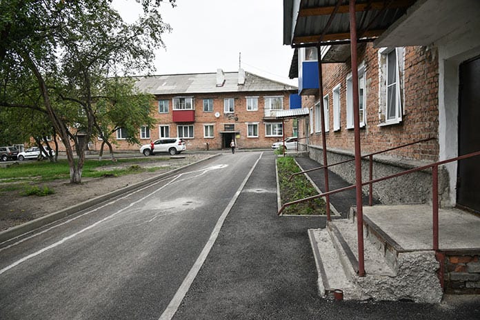 Реконструкция сквера «Шахтер» в Бабанаково, июль 2020