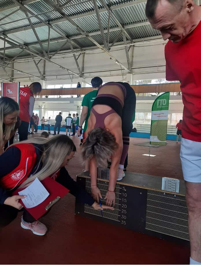 Беловская команда на областном фестивале ГТО среди трудовых коллективов, 27 марта 2021 г