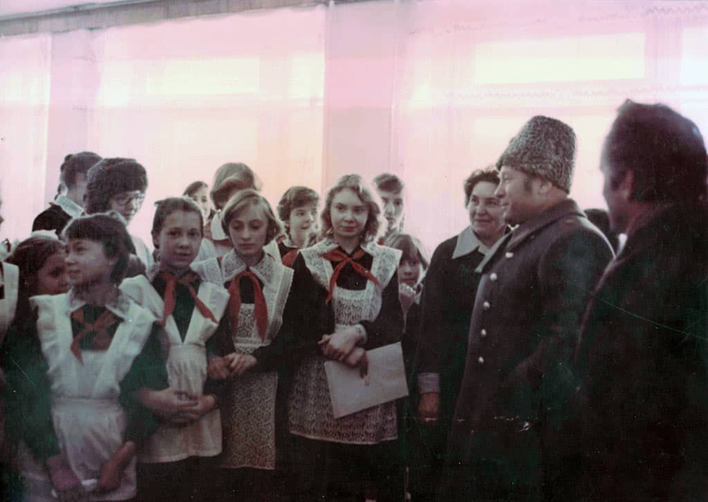 Космонавт Алексей Леонов в Белово, 1982 год