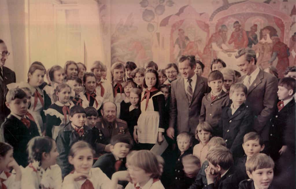 Космонавт Алексей Леонов в Белово, 1982 год