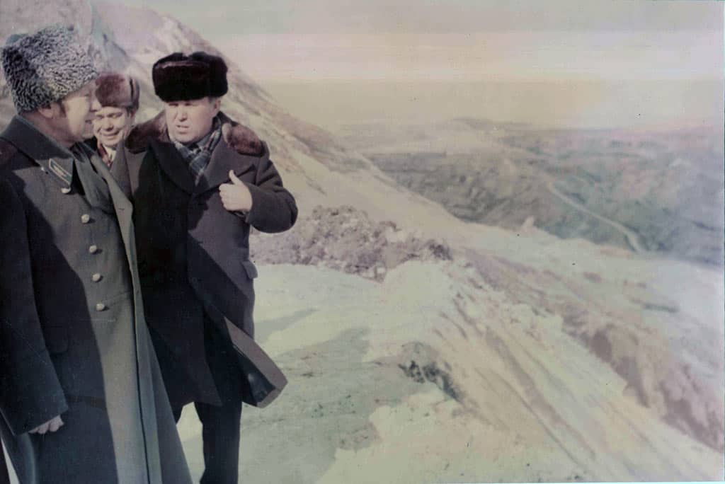 Космонавт Алексей Леонов в Белово, 1982 год