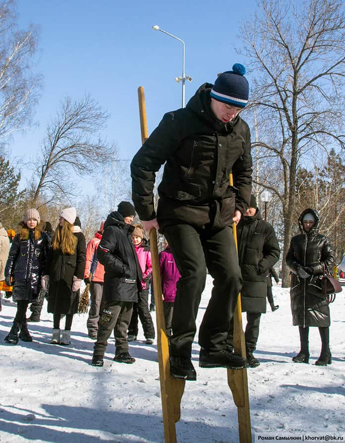 Масленица в Белово, Центральный парк, 14 марта 2021 г