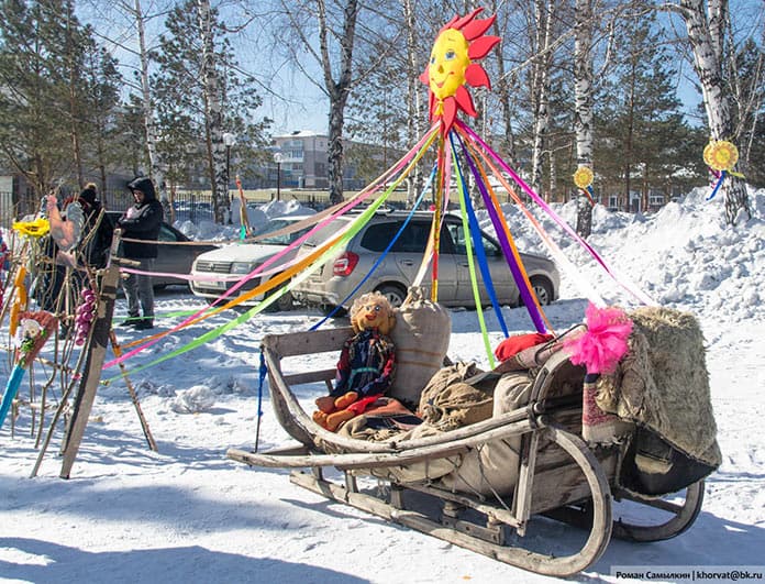 Масленица в Белово, Центральный парк, 14 марта 2021 г