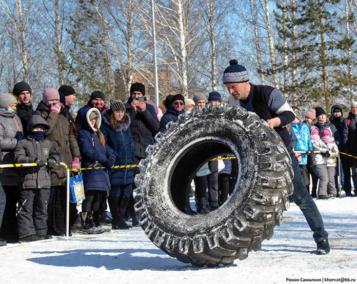 Масленица в Белово, Центральный парк, 14 марта 2021 г