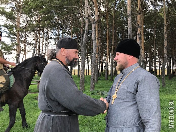 Первый Всекузбасский конный ход прибыл в Беловский район, Старобачаты, 9 сентября 2019