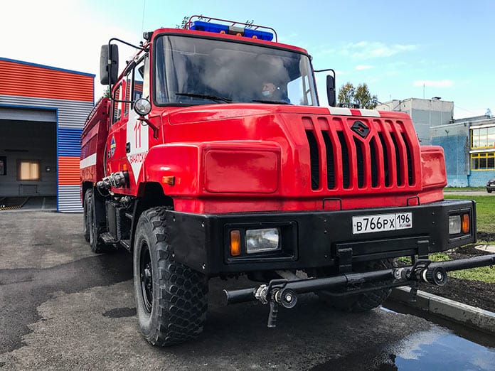 Открытие нового здания пожарной части №11 в поселке Бачатский, 2 октября 2020 г, Сергей Цивилев