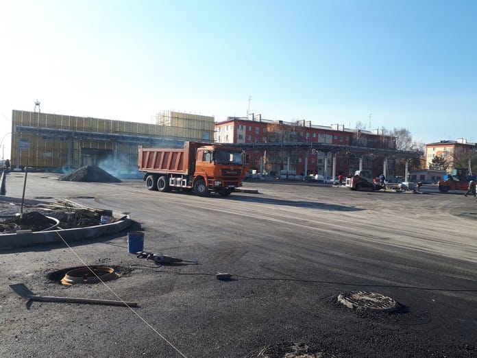 Строительство автовокзала в Белово